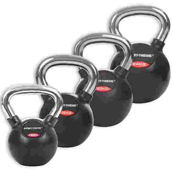 Sport-Thieme Rubberised, Smooth Chrome-Handled Set Kettlebell 3 Sport-Thieme Rubberised, Smooth Chrome-Handled Set Kettlebell