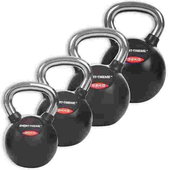Sport-Thieme Rubberised, Smooth Chrome-Handled Set Kettlebell 4 Sport-Thieme Rubberised, Smooth Chrome-Handled Set Kettlebell - Image 2
