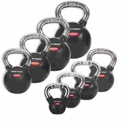 Sport-Thieme Kettlebell Set, Rubbersied With Chrome Handle 7 Sport-Thieme Kettlebell Set, Rubbersied With Chrome Handle -Sport-Thieme shop 132 0930
