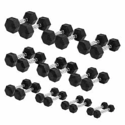 Sport-Thieme Compact Rubber Hex Dumbbell Set -Sport-Thieme shop 267 7503